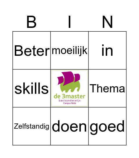 De 3master Bingo Card