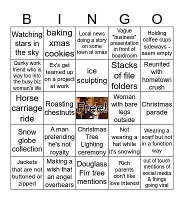 HALLMARK XMAS MOVIE BINGO #2 Bingo Card
