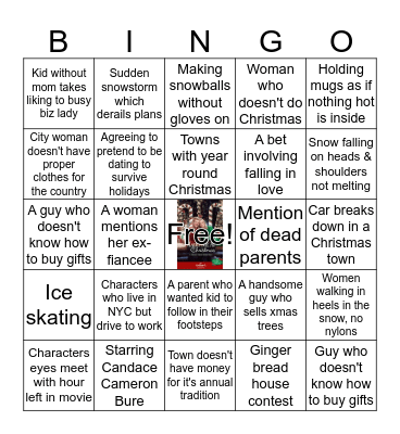 HALLMARK XMAS MOVIE BINGO #3 Bingo Card