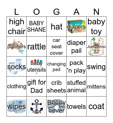Baby Bingo! Bingo Card