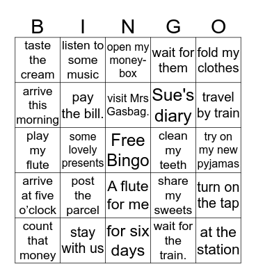 3L2 - L59-60 短语 Bingo Card