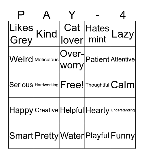 2 Bingo Card