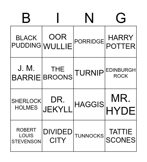 BOOK BINGO Card