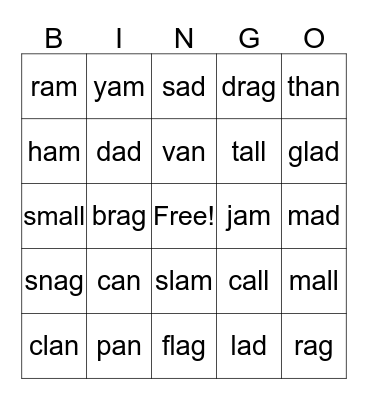 Card 4 Bingo Card