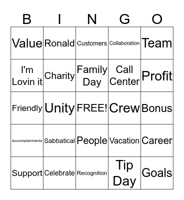 People Day Bingo Game Bingo Card