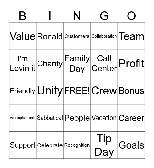 People Day Bingo Game Bingo Card