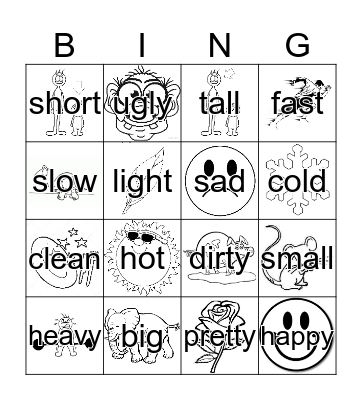 Word bingo Card