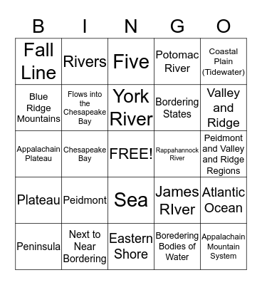 Purple Bingo Card