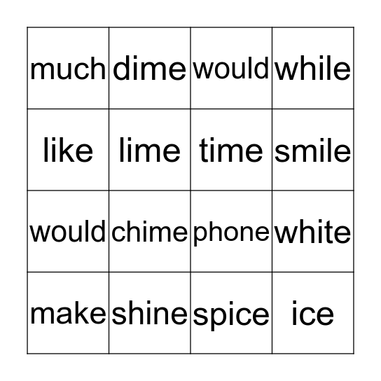 BINGO! Bingo Card