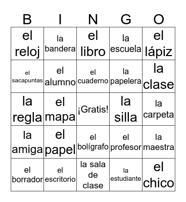 Objetos de la clase Bingo Card