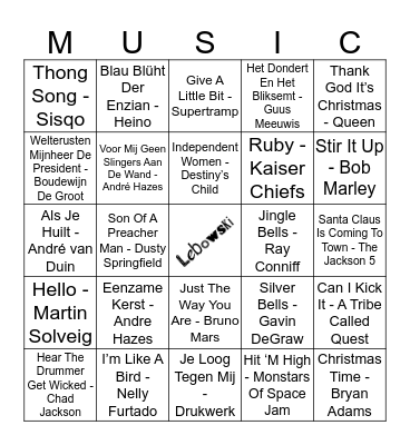 403 Bingo Card