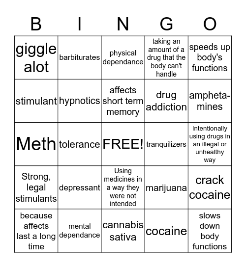 Chapter 10 Lesson 2 Part 1 Bingo Card