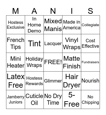 Jammin' Bingo Card