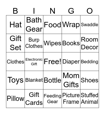 BABY BINGO Card
