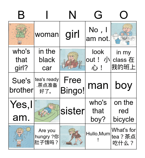 3L1-L7-10 Bingo Card