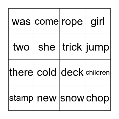 Bingo Card