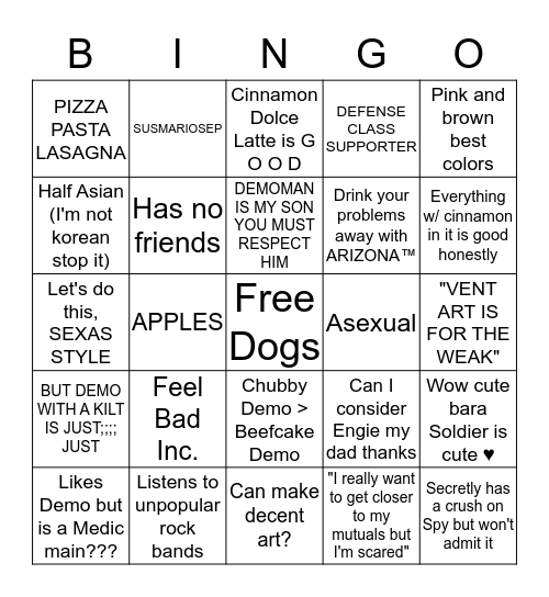 HOW 2 BE ELLIE Bingo Card