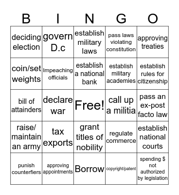 Hi Bingo Card