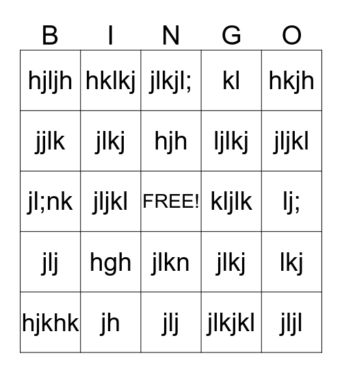 Sales Bingo! Bingo Card