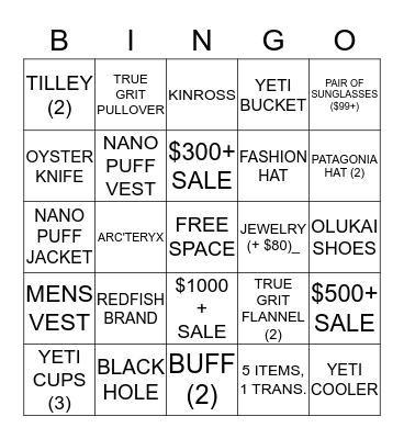 HOLIDAY BINGO Card