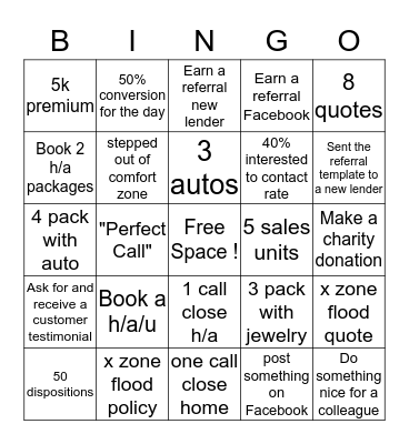 Castle Edge Holiday Sales Bingo  Bingo Card