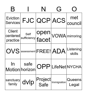 BIM COMMITTEE Bingo Card