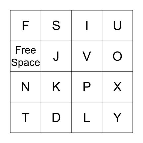 Networking Bingo Card