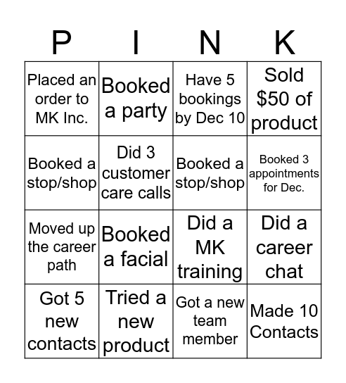 IPA Bingo Card