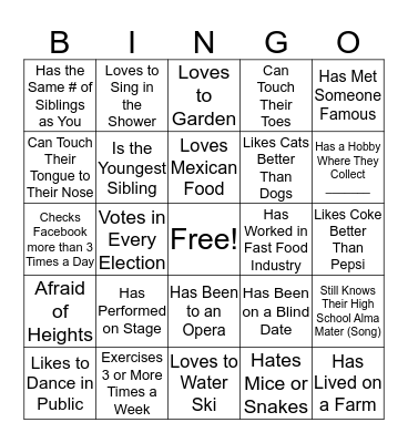 Bingo Card