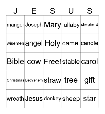Christmas Bingo Card