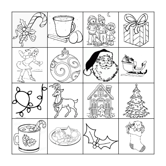 CHRISTMAS BINGO! Bingo Card