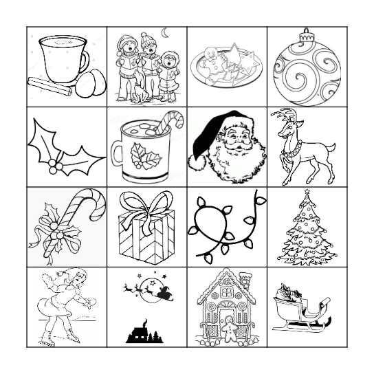 CHRISTMAS BINGO! Bingo Card