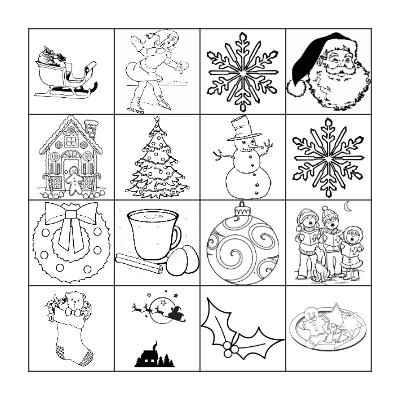 CHRISTMAS BINGO! Bingo Card