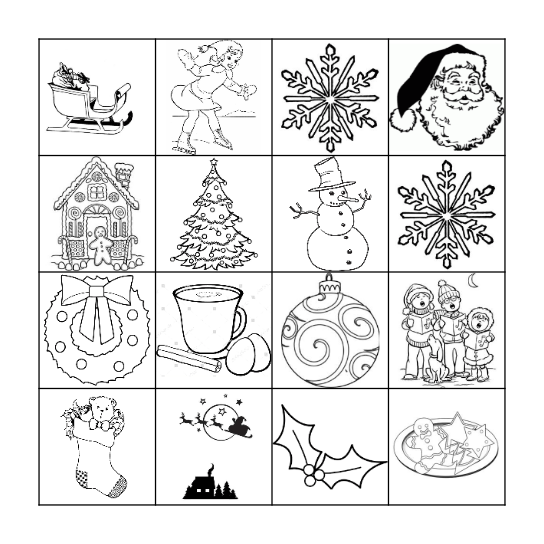 CHRISTMAS BINGO! Bingo Card