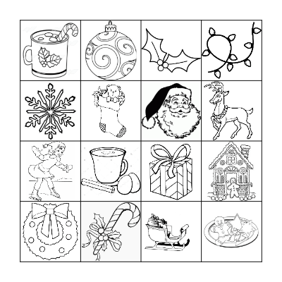 CHRISTMAS BINGO! Bingo Card