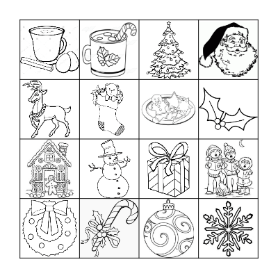 CHRISTMAS BINGO! Bingo Card