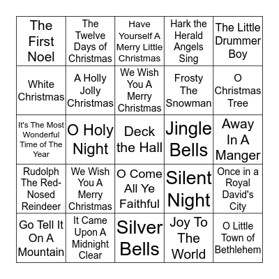 Christmas Bingo Card