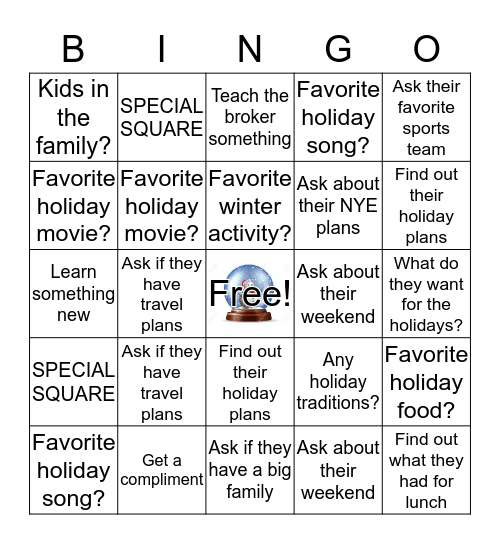 Bonus Points Bingo! Bingo Card
