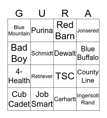 TSC BINGO Card