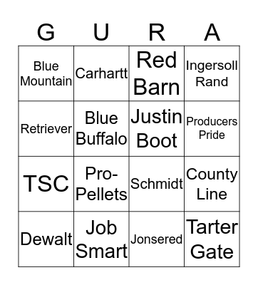 TSC BINGO Card