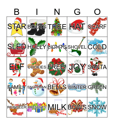CHRISTMAS BINGO Card