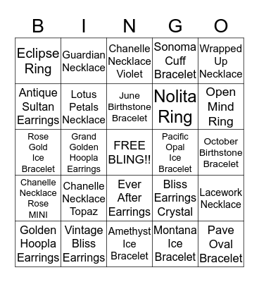 bLinGo Bingo Card