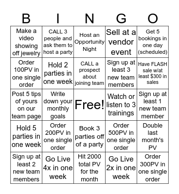 Fashion Fanatics Bingo Card