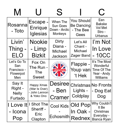 109 Bingo Card