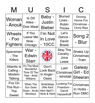 110 Bingo Card