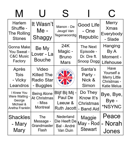 208 Bingo Card