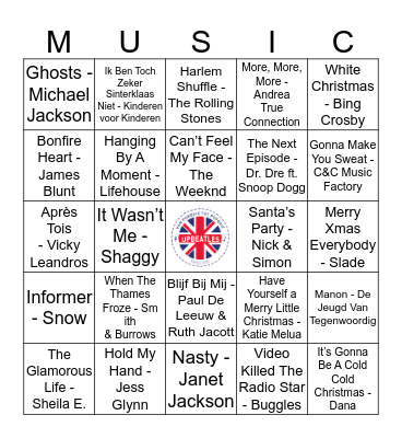 212 Bingo Card