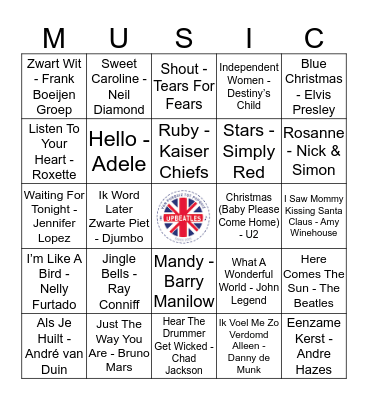 412 Bingo Card