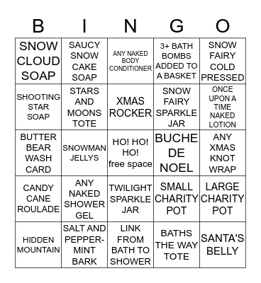bango Bingo Card