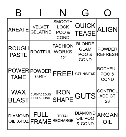 KING & QUEEN Bingo Card